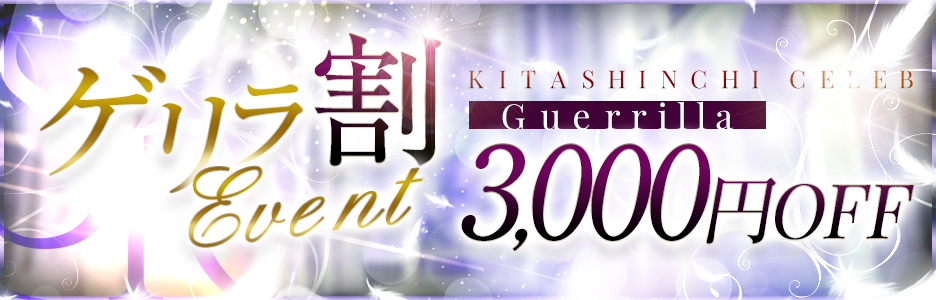 ゲリライベント（3000円割）最安90分9000円